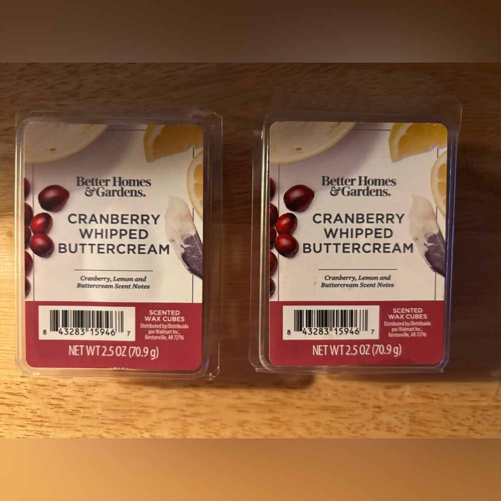 Better Homes And Gardens Cranberry Whipped Buttercream Wax Cubes Set